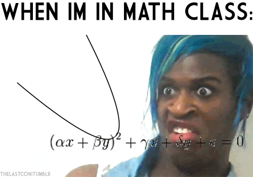 me in math class