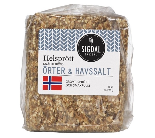 Sigdal Bakeri Knäckebröd Hellbird.se